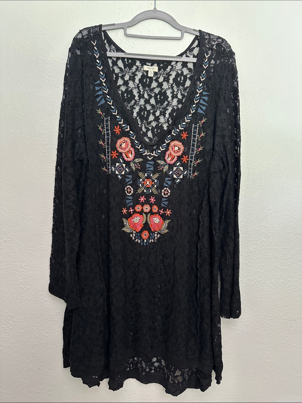 Kyla Seo Embroidered Lacey Long Sleeve Dress/Tunic